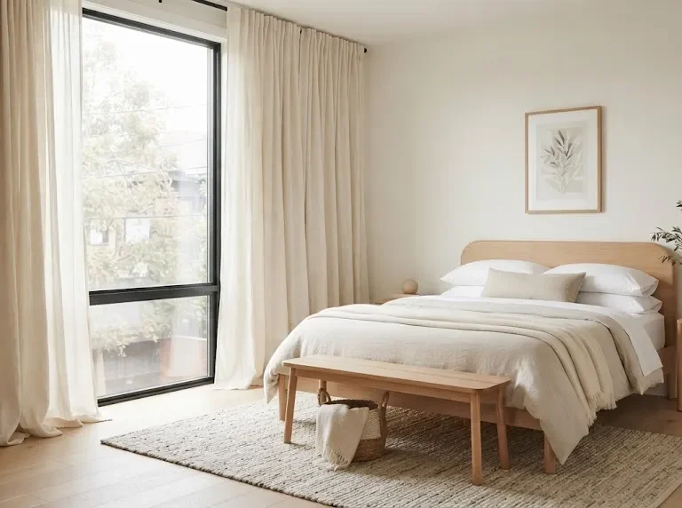 15 Minimalist Bedroom Curtain Ideas for a Calm, Airy Space