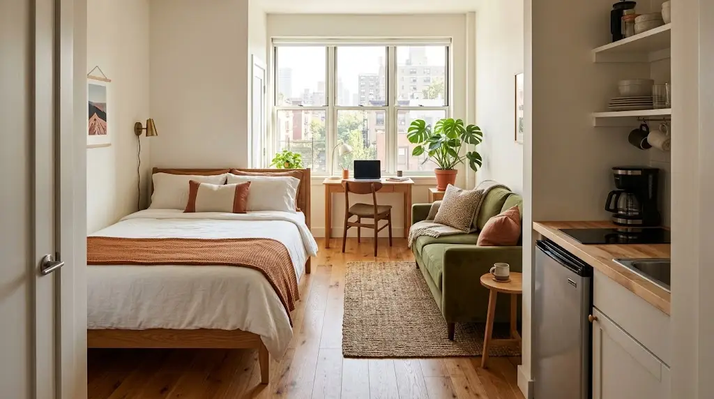300 sq ft studio apartment layout ideas