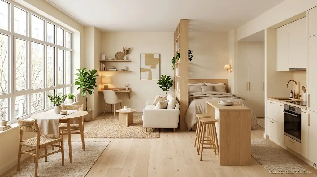 400 sq ft studio apartment layout ideas