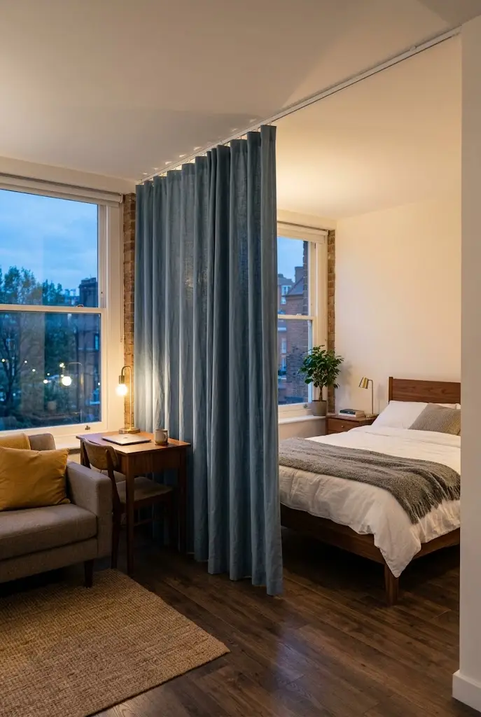 A Curtain Bed Zone