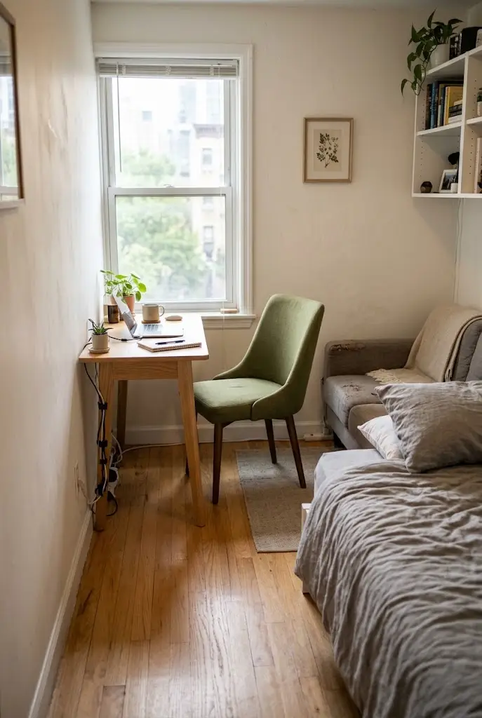 A Squeezed Desk Chair