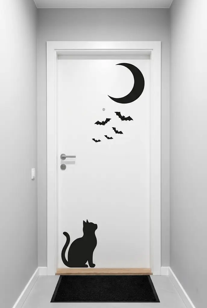 halloween apartment front door ideas