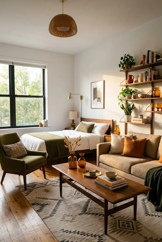 Neutral Color Studio Apartment Ideas