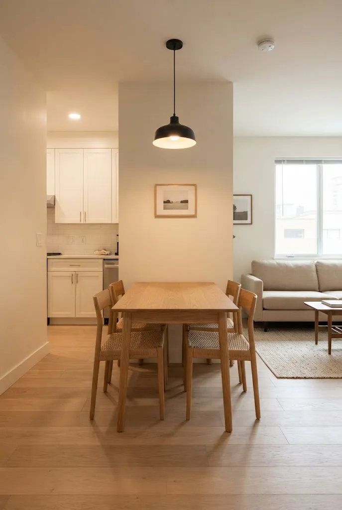 one bedroom apartment dining area ideas