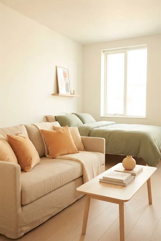 Apricot, Sand, and Sage for Light, Sunny Warmth