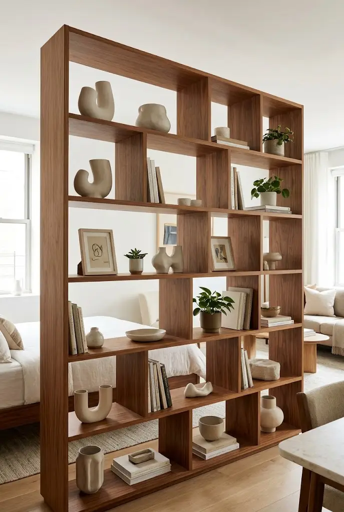 Asymmetrical Open Shelf Divider
