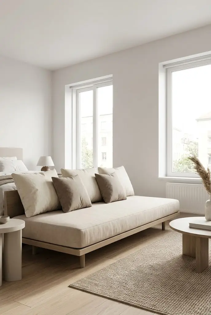 Backless Daybed Style Sofa