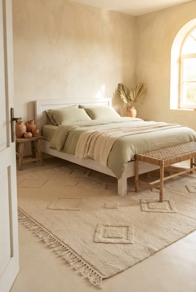 Beige Moroccan Rug