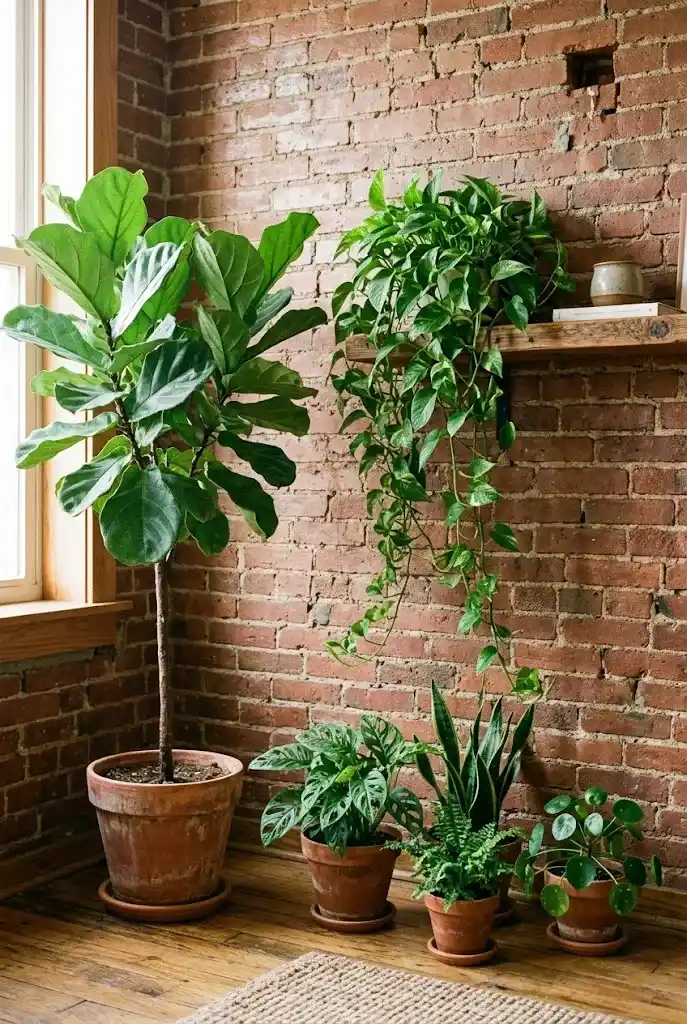 Bring in Plants to Soften the Texture