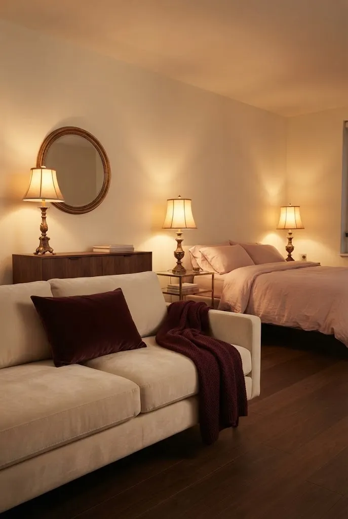Burgundy, Blush, and Cream for Romantic Depth