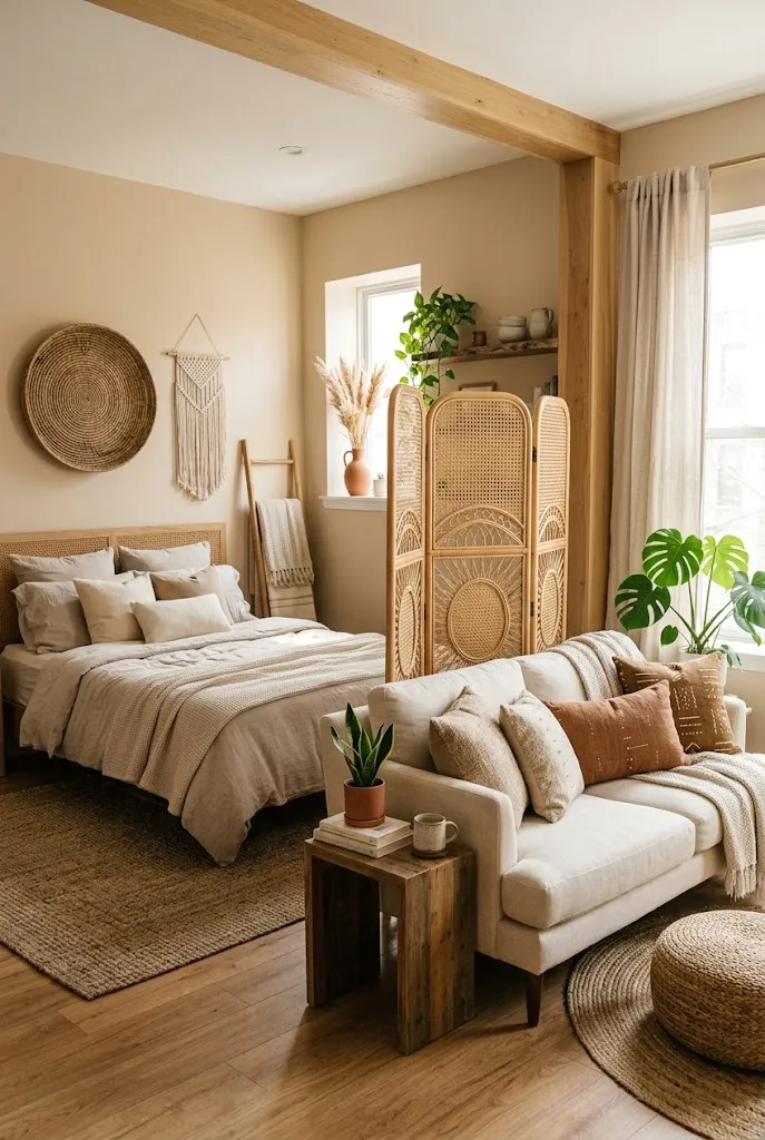 Cane Room Divider