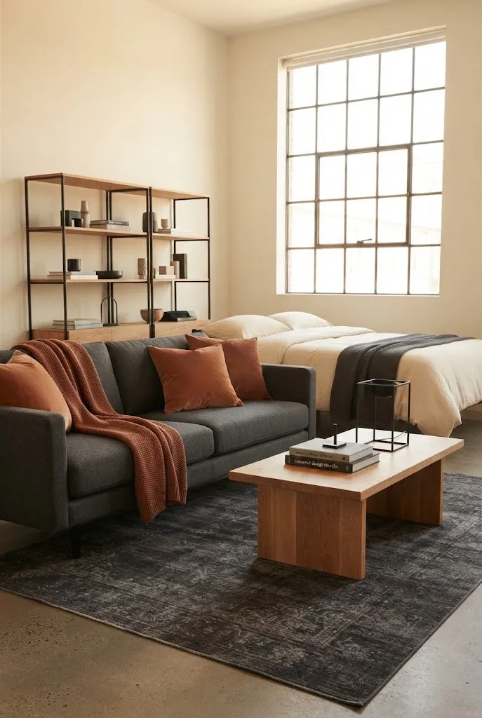 Charcoal, Rust, and Oak for Moody Modern Warmth