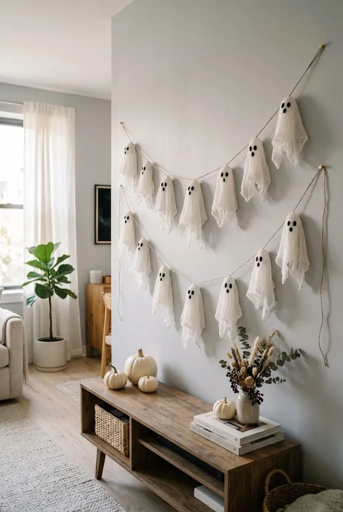 Cheesecloth Ghost Garland