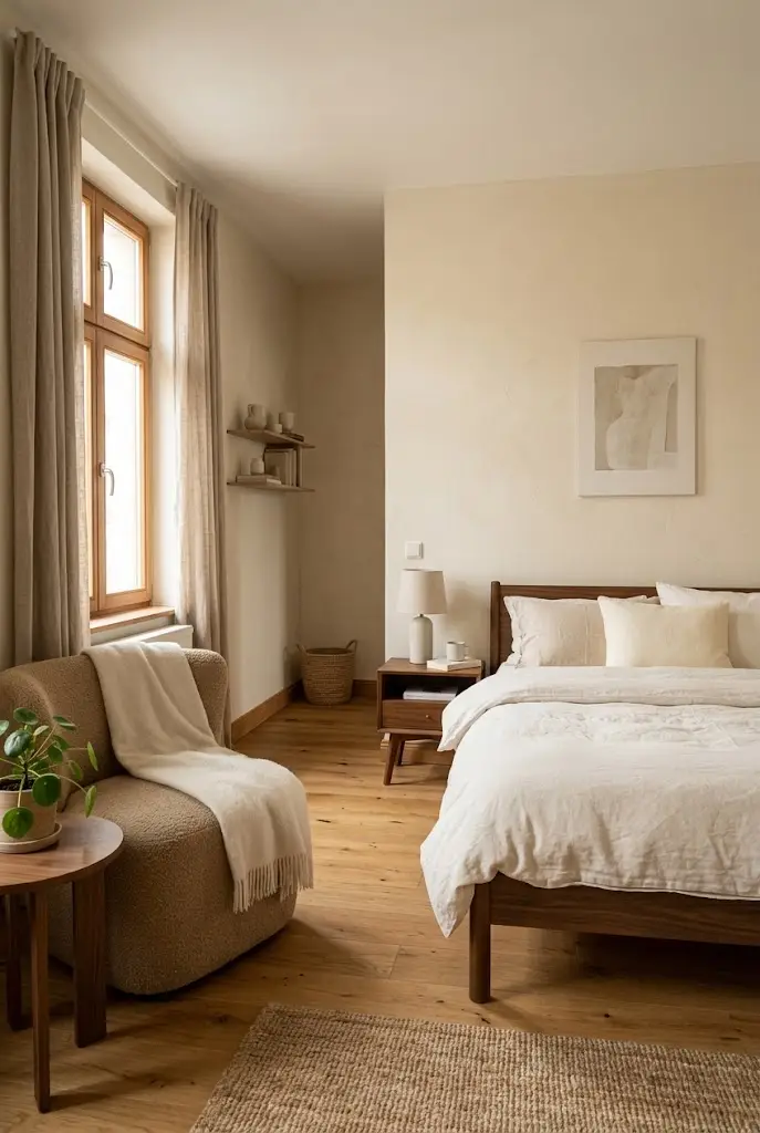 Neutral Color Studio Apartment Ideas