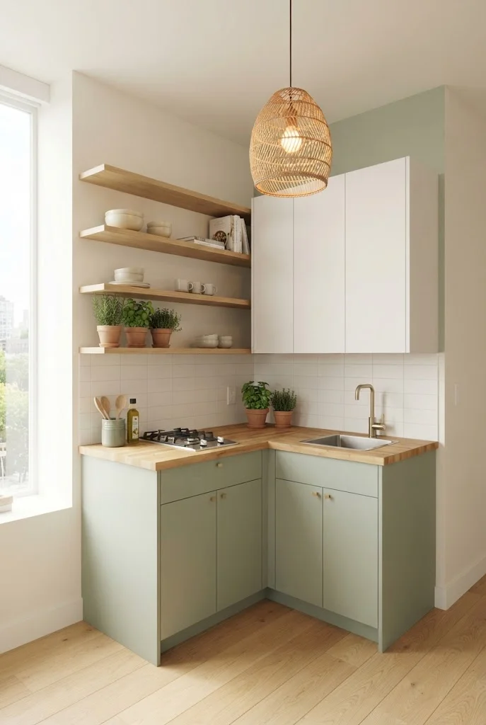 Corner Kitchenette Layout