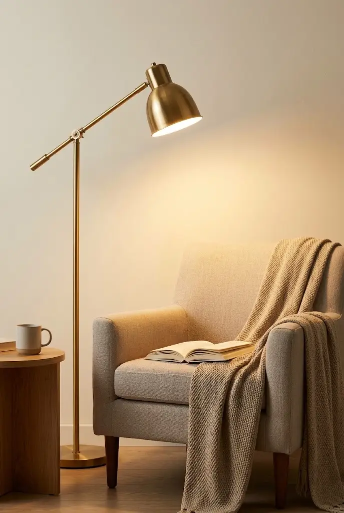 Cozy Reading Lamp Corner