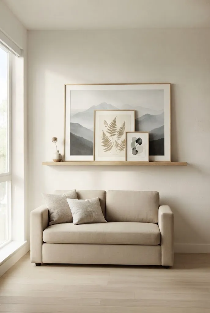 studio apartment wall art ideas
