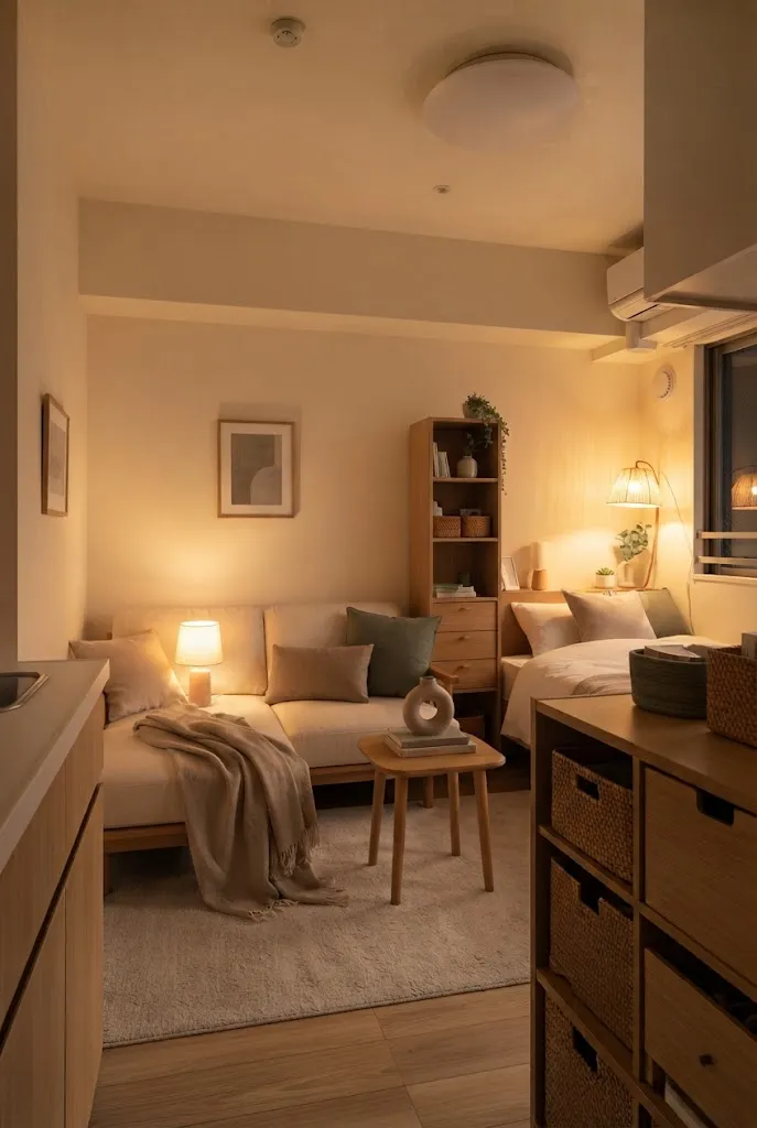cozy studio apartment