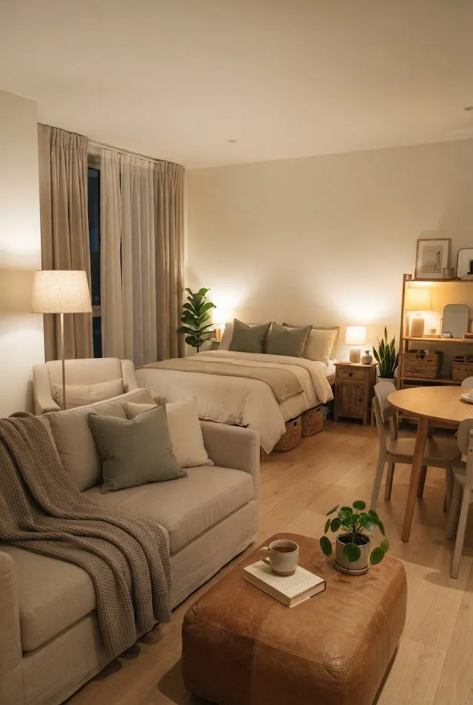 cozy studio apartment