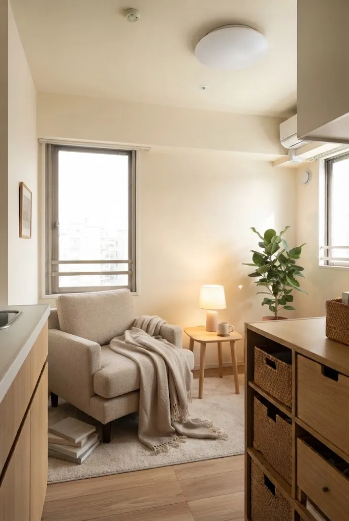 cozy studio apartment