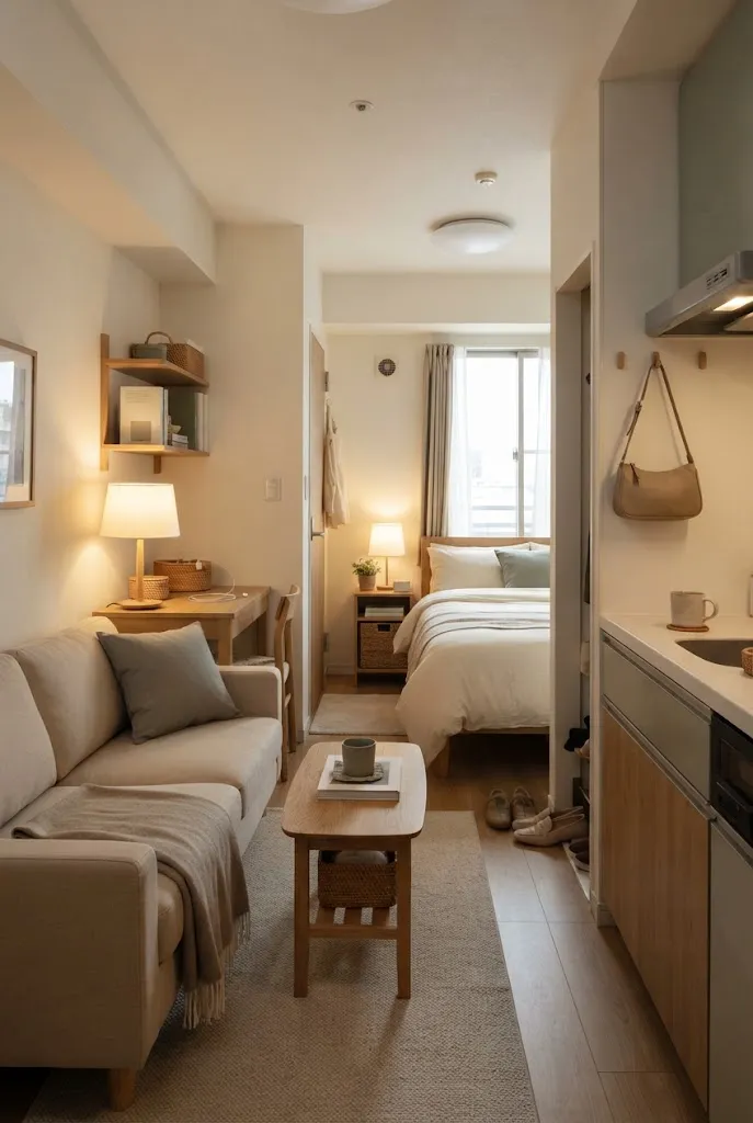 organize a tiny studio apartment