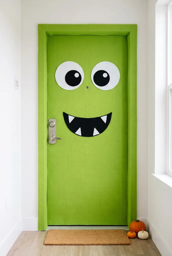 halloween apartment front door ideas