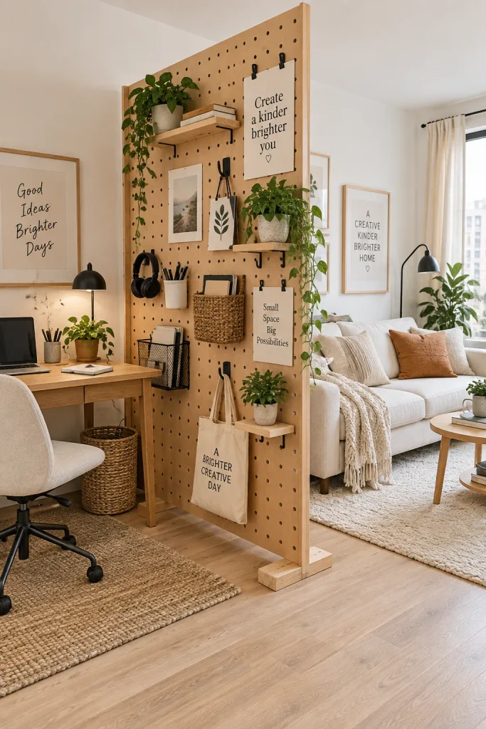 Creative Pegboard Divider