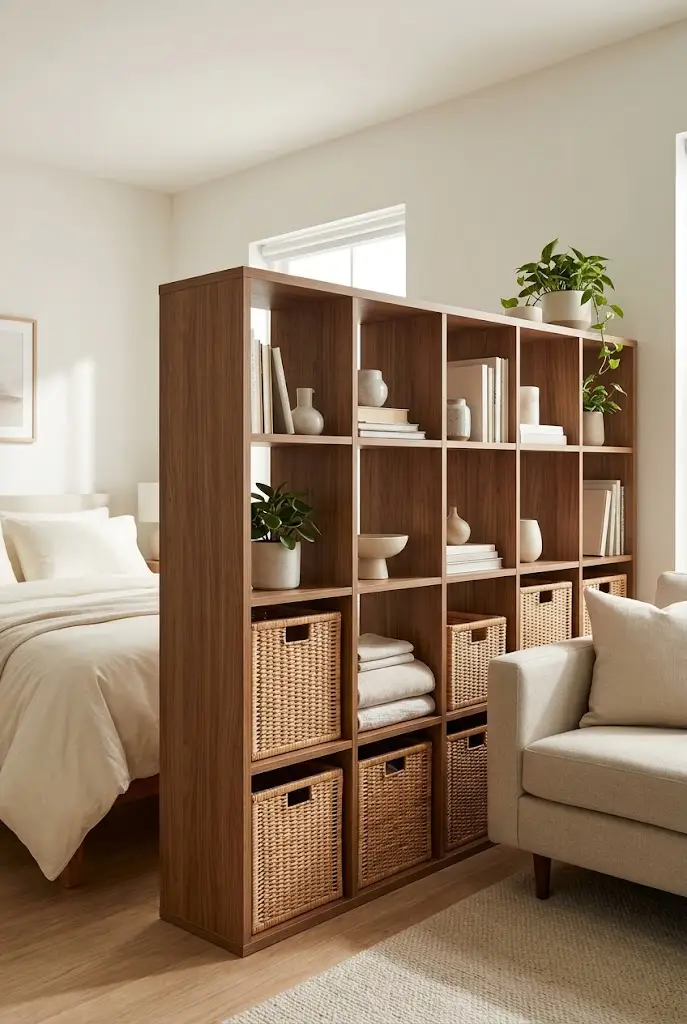 Cube Shelf Bedroom Divider