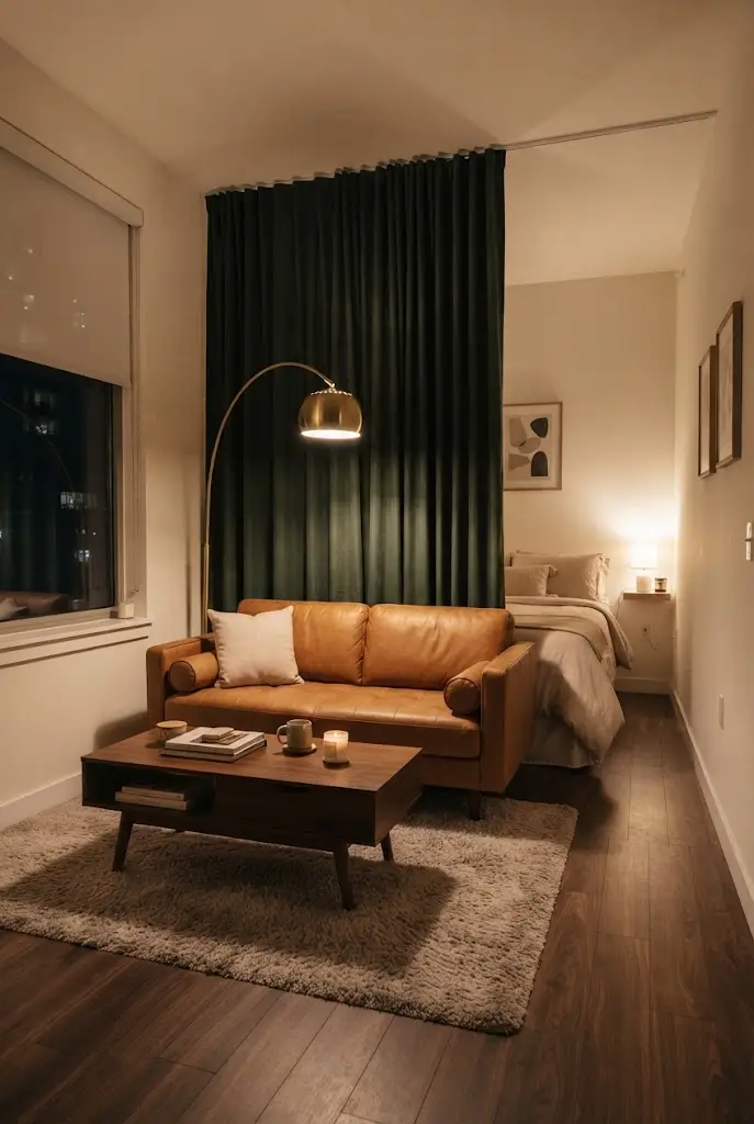 Curtain Behind the Sofa