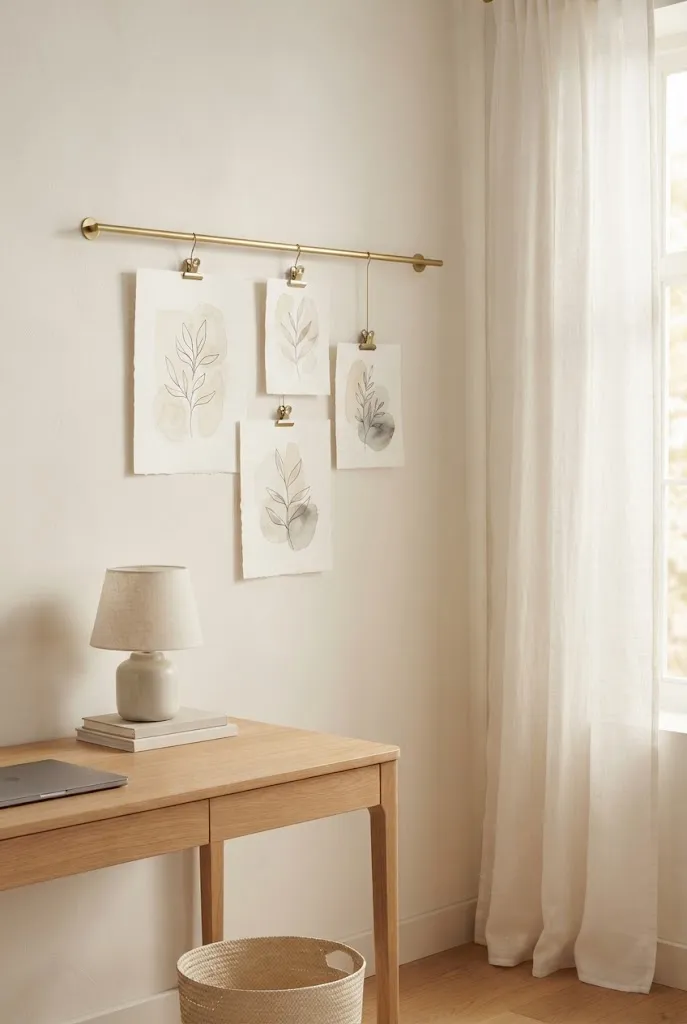 Curtain Rod Print Hang