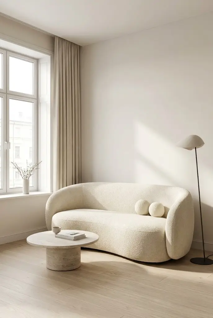 Curved Compact Sofa