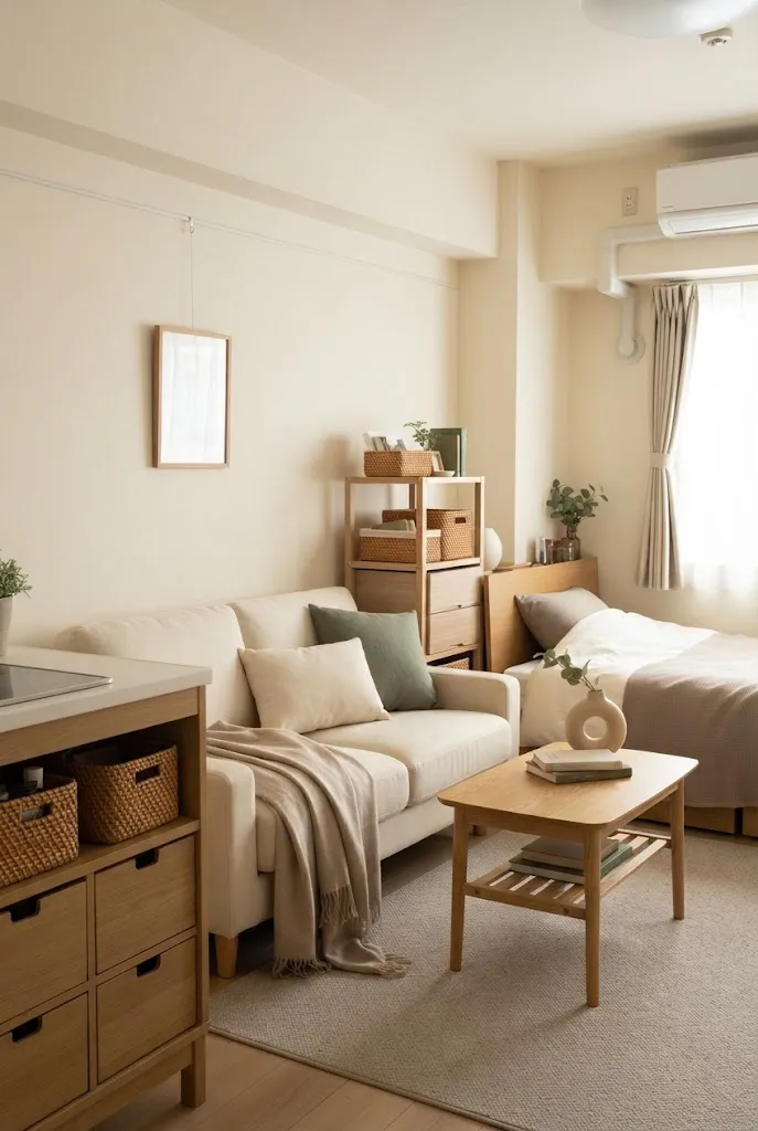 cozy studio apartment