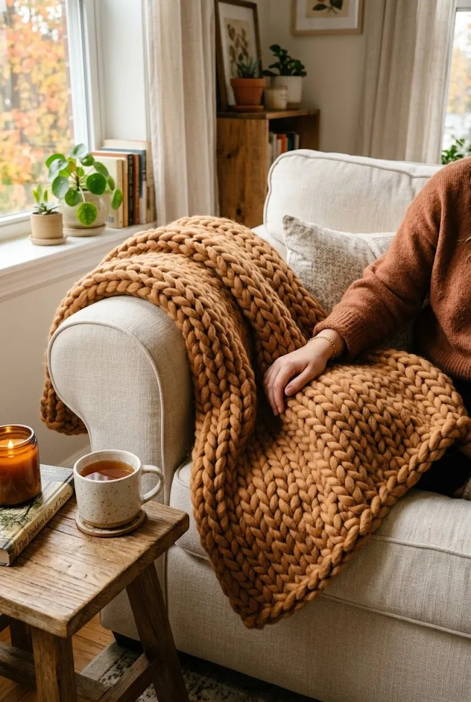 small apartment living room fall decor