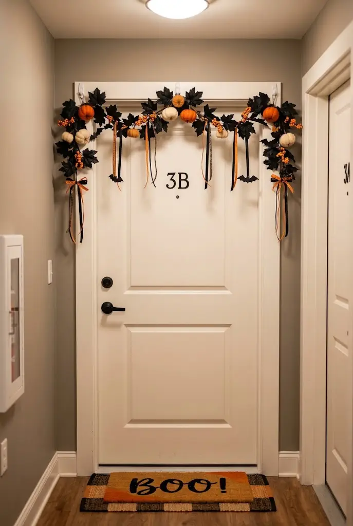 halloween apartment front door ideas