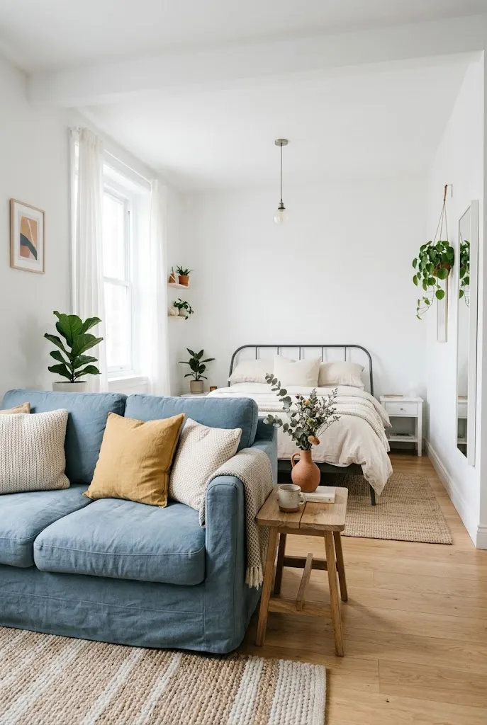 Dusty Blue for a Soft Pop of Color