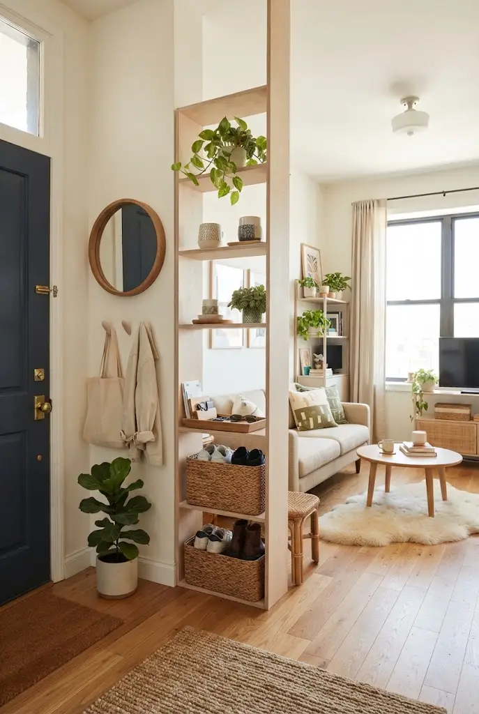 Entryway Storage Divider