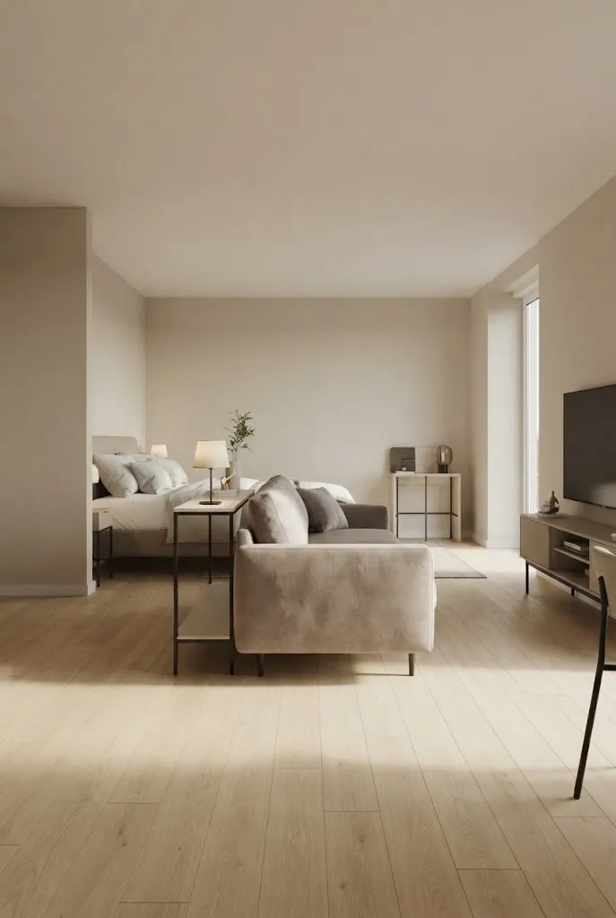 bed and couch in one room ideas