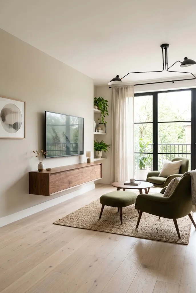 Floating Media Console