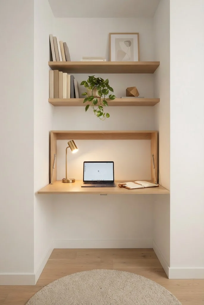 Fold-Down Desk Nook