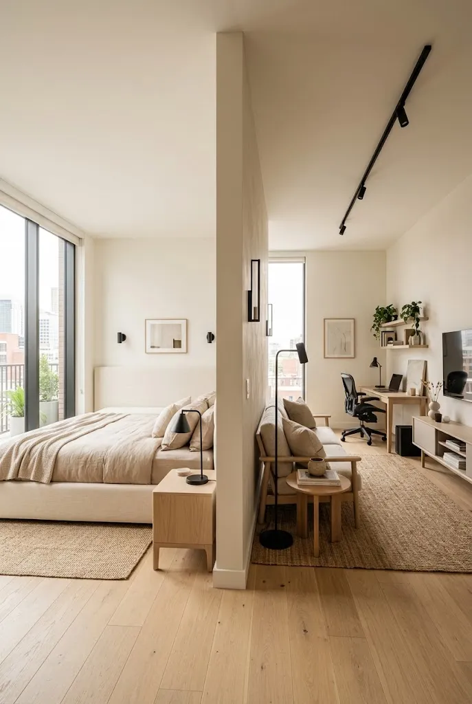 Full-Height Bedroom Partition
