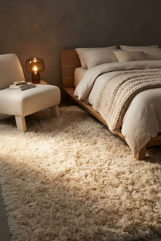 Fuzzy Shag Rug
