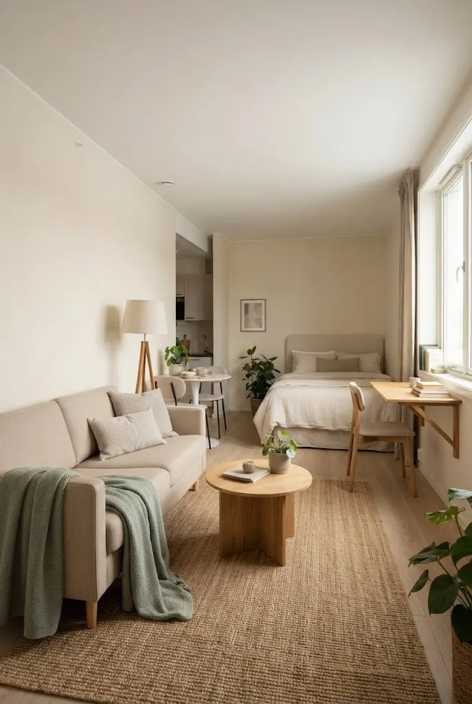 decorate a studio apartment cheaply