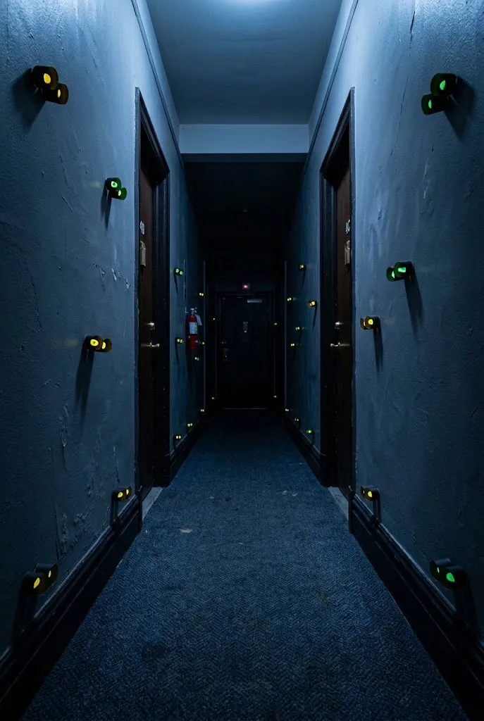 Glowing Eyes Hallway