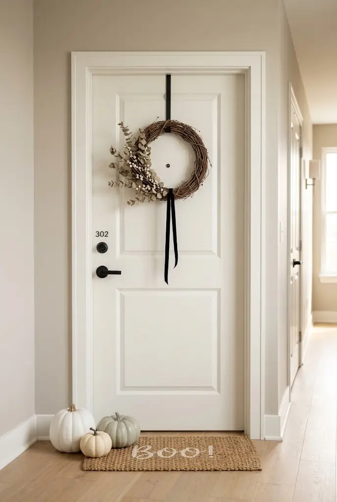 halloween apartment front door ideas