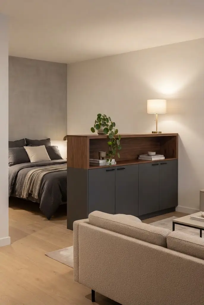 Half Height Divider With Storage