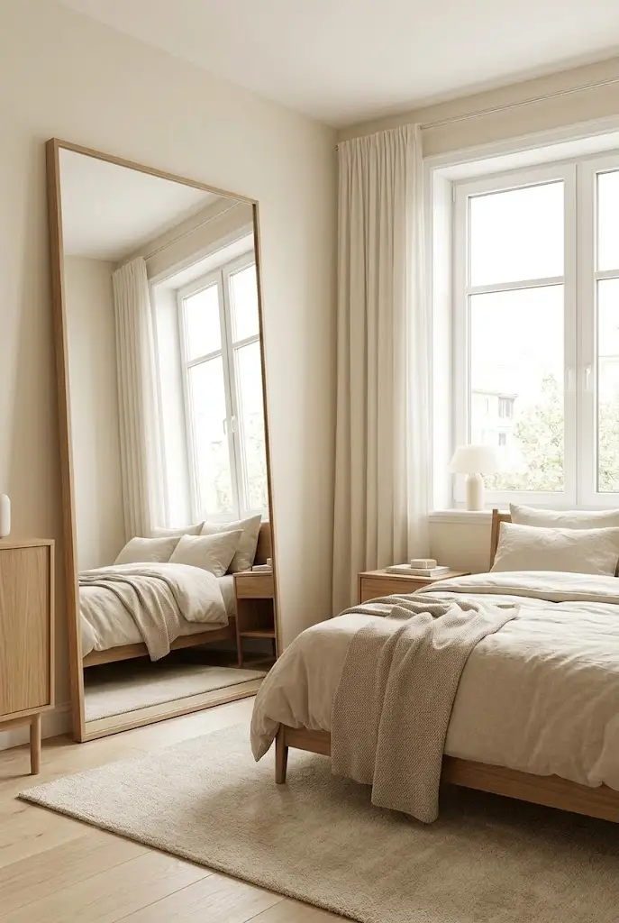 Hang a Mirror to Make the Studio Feel Larger