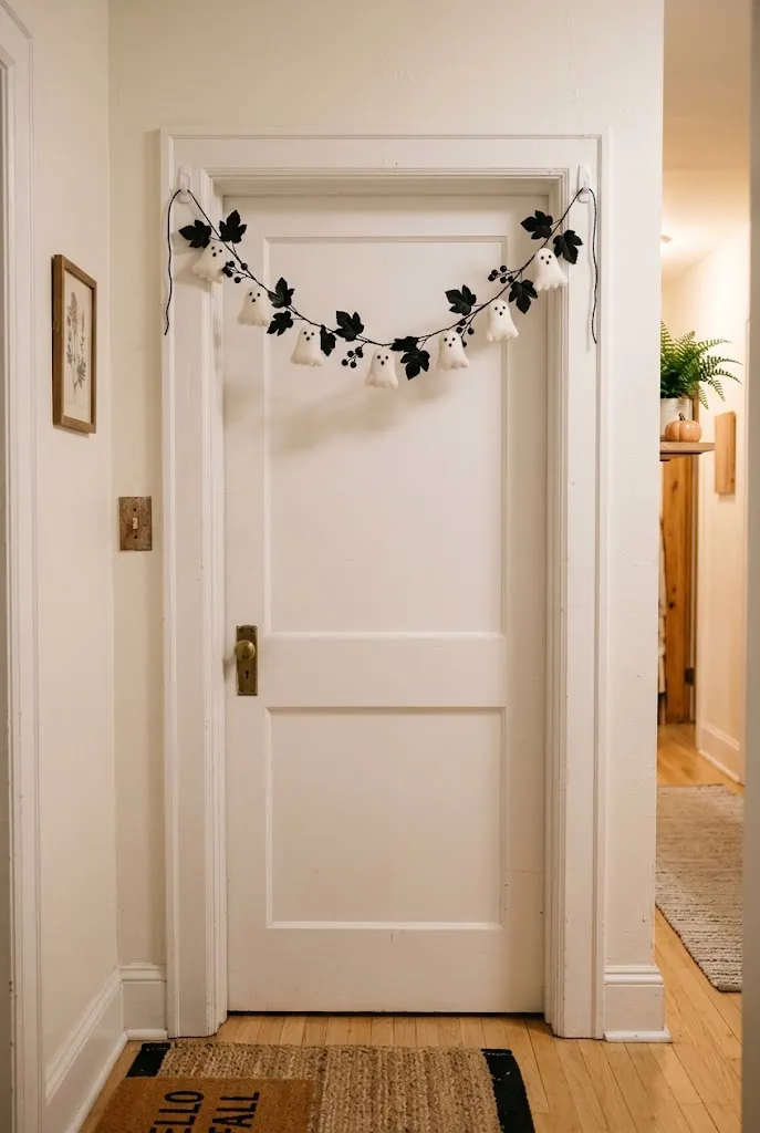 Hang a Spooky Garland Over Your Door Frame