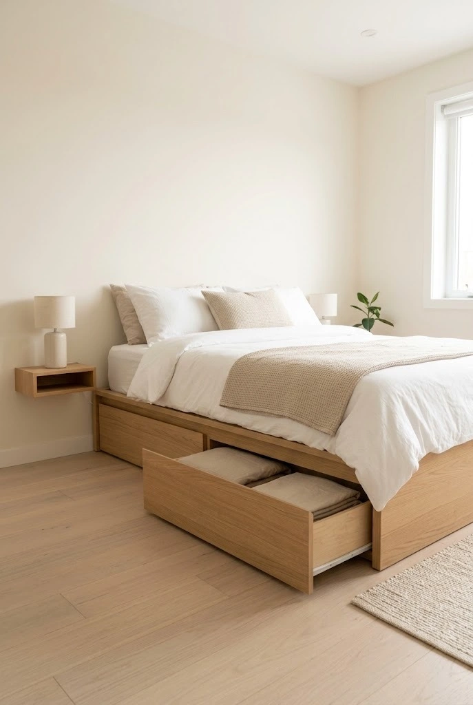 Hidden Bed Storage