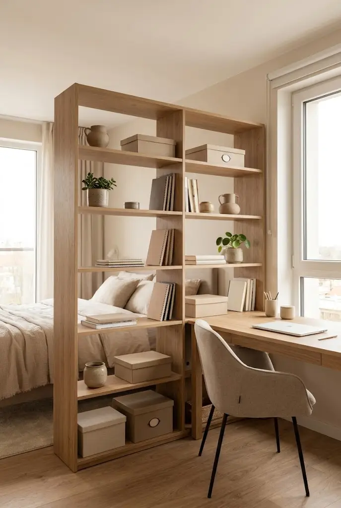 Home Office Shelf Divider