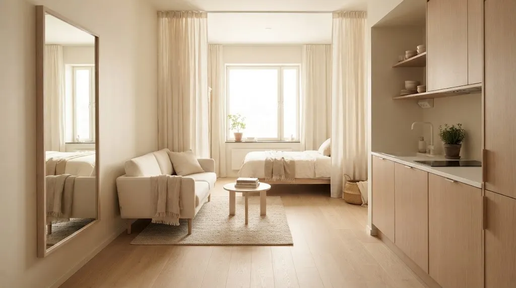 Make a Studio Apartment Feel Bigger